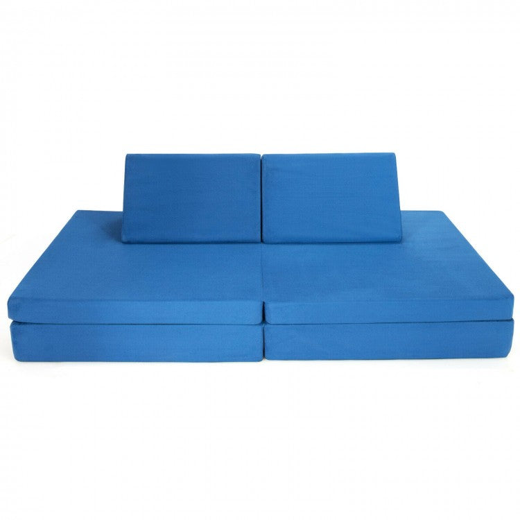 Kids deals blue sofa