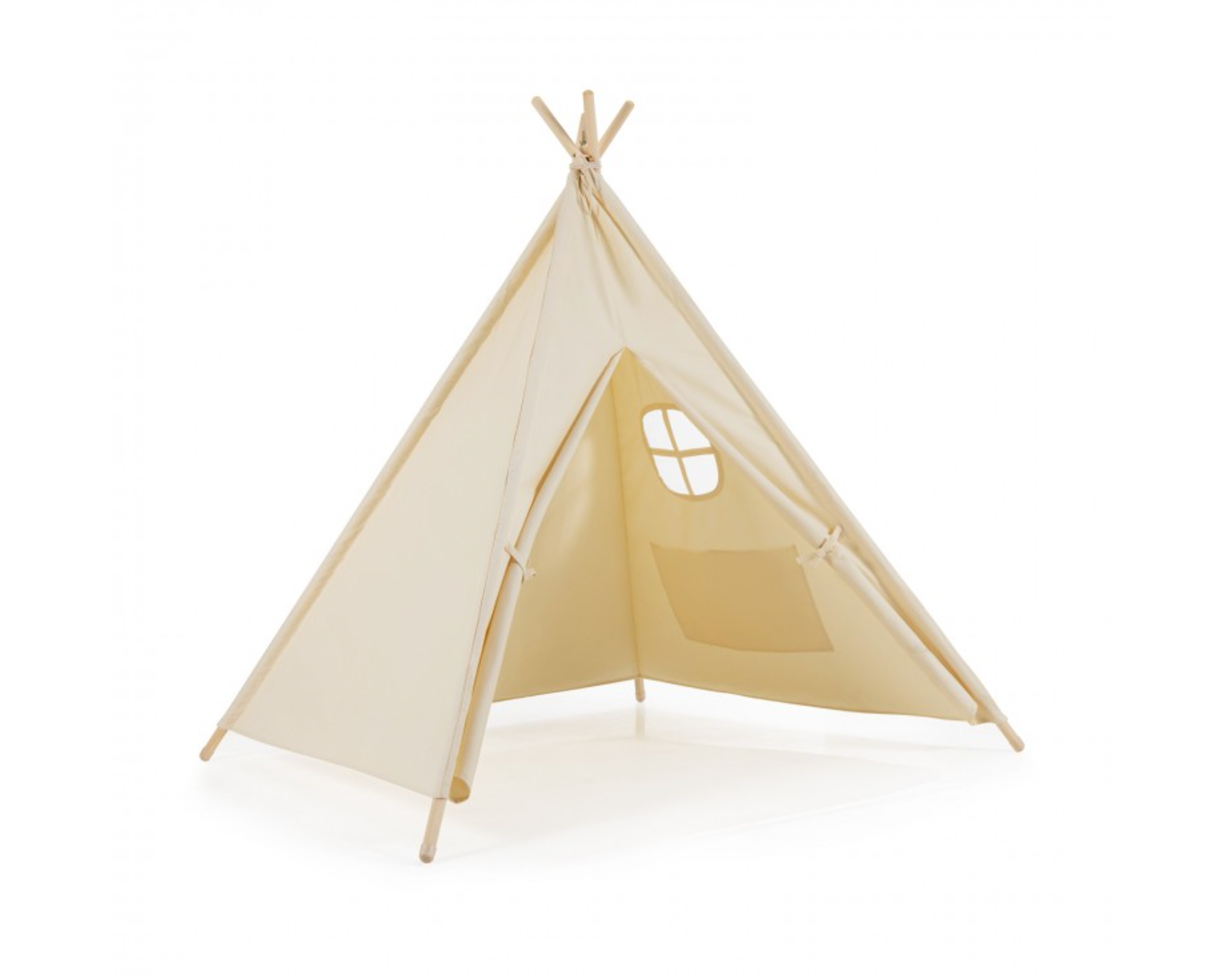 Foldable Kids Canvas Teepee Play Tent costway