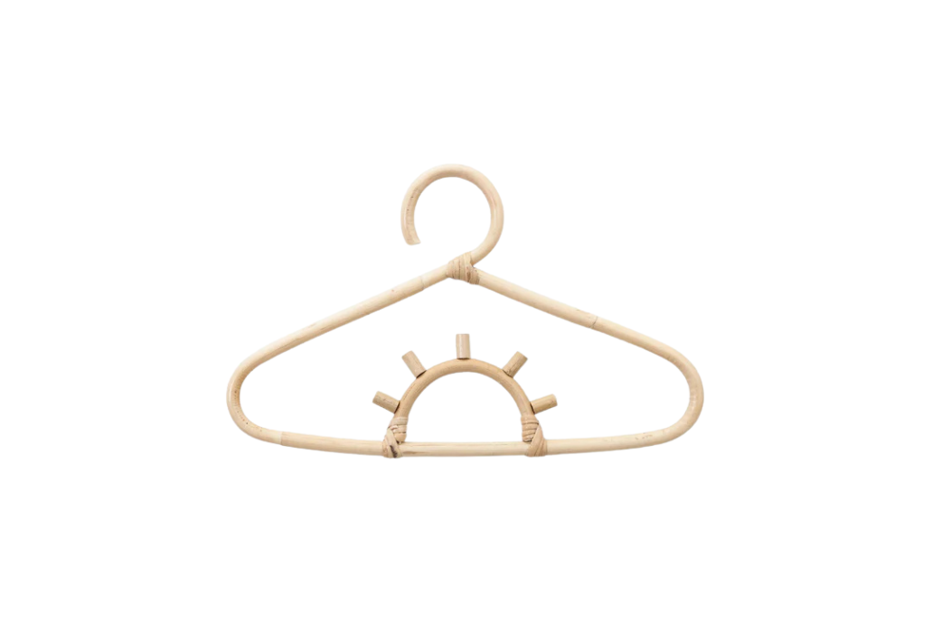 Rattan Kids Hangers (Set Of 5)