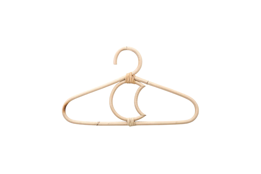 Rattan Kids Hangers (Set Of 5)