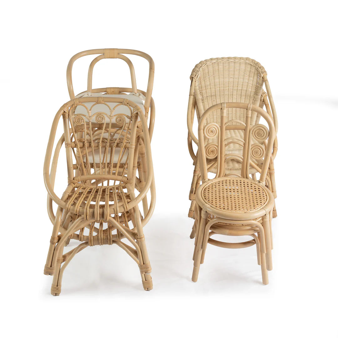 Rattan Kids Chairs - FAWN (Set Of 2)